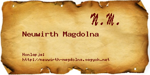 Neuwirth Magdolna névjegykártya